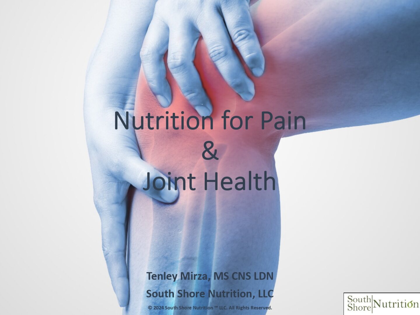 Nutrition for Pain & Joint Health for PTs